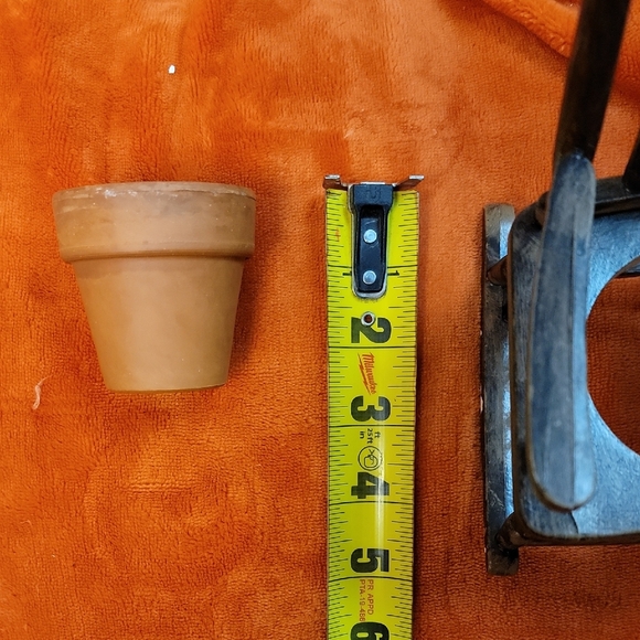 Rustic Wooden Mini-Chair with Small Pot - Picture 8 of 11